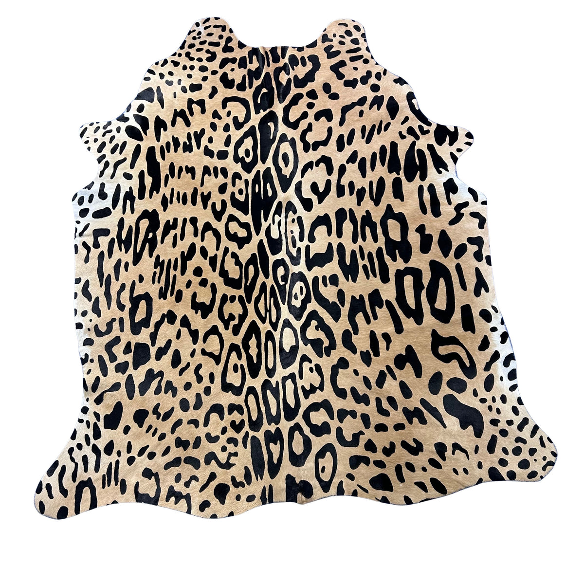 Light Jaguar Cowhide Rug Size: 7x5.5 feet Y-128