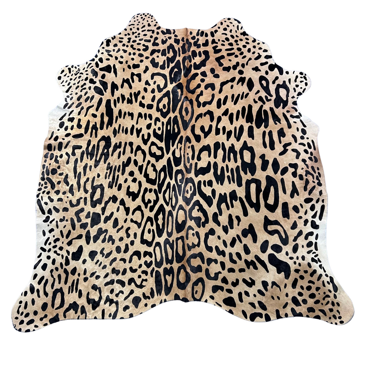 Light Jaguar Cowhide Rug Size: 7.7x6 feet Y-130