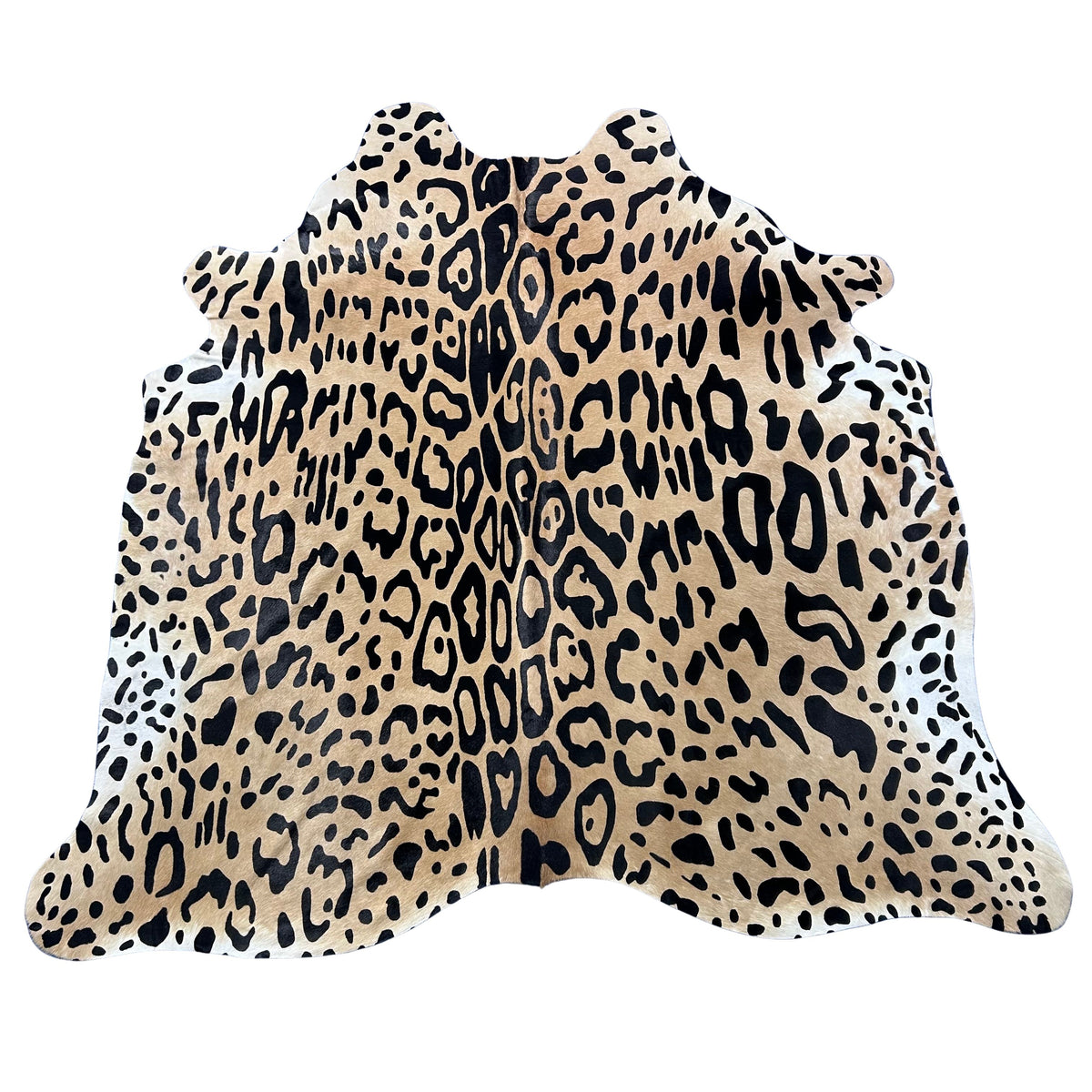 Light Jaguar Cowhide Rug Size: 6.5x6 feet Y-131