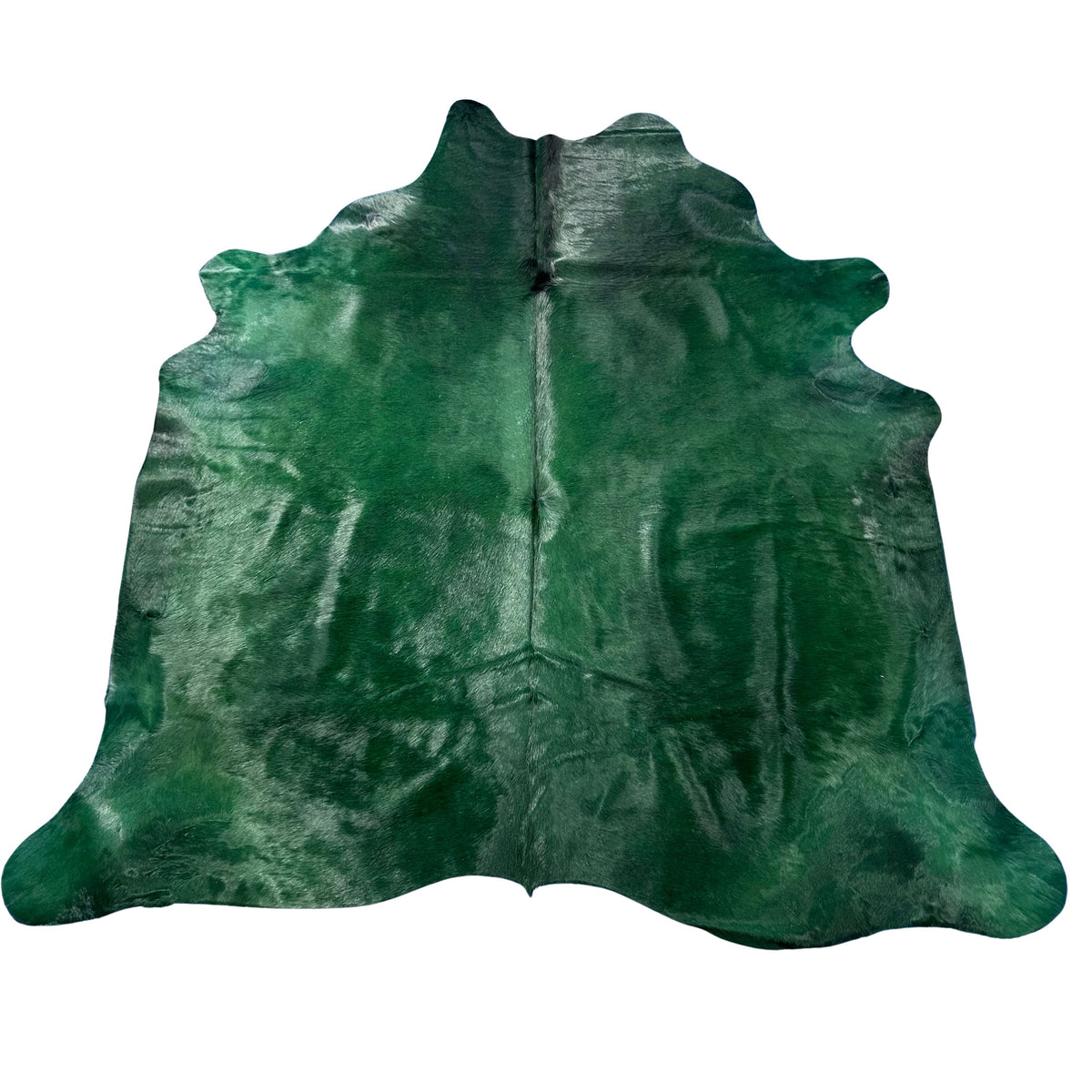 Dyed Emerald Cowhide Rug Size: 7x7 feet Y-135