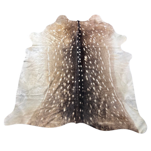 Axis Deer Skin Print Cowhide Rug Size: 7.2x6.2 feet Y-138