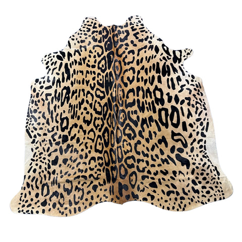Jaguar Printed Cowhide Rug Size: 7.5x6 feet Y-173