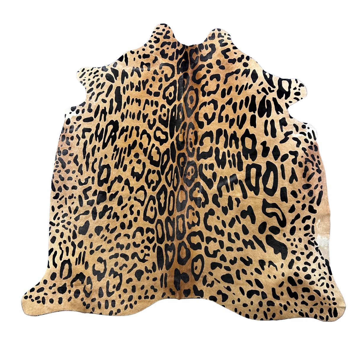 Blurry Jaguar Cowhide Rug Size: 7.2x6 feet Y-202