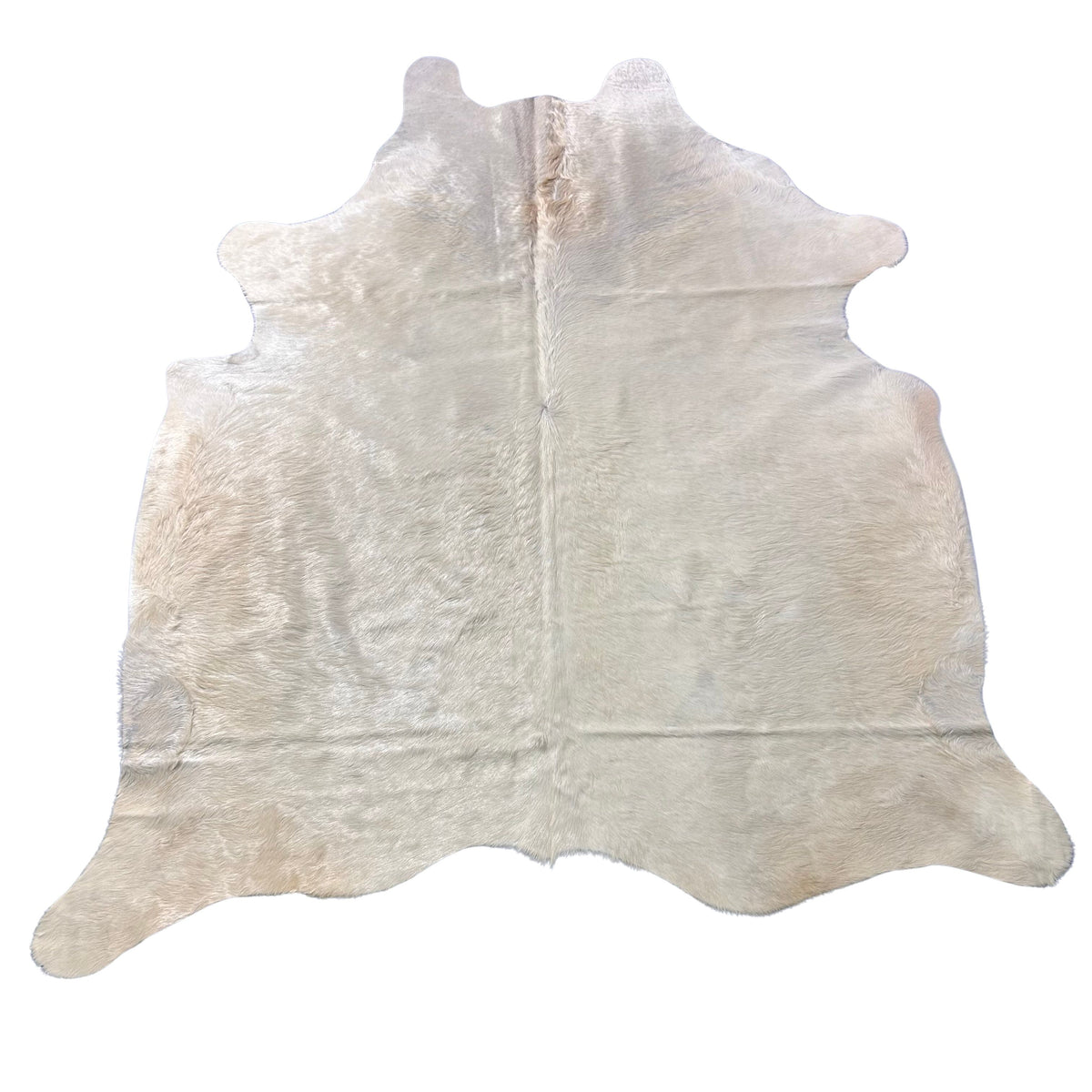 Solid Ivory Cowhide Rug Size: 7.5x6.7 feet Y-213