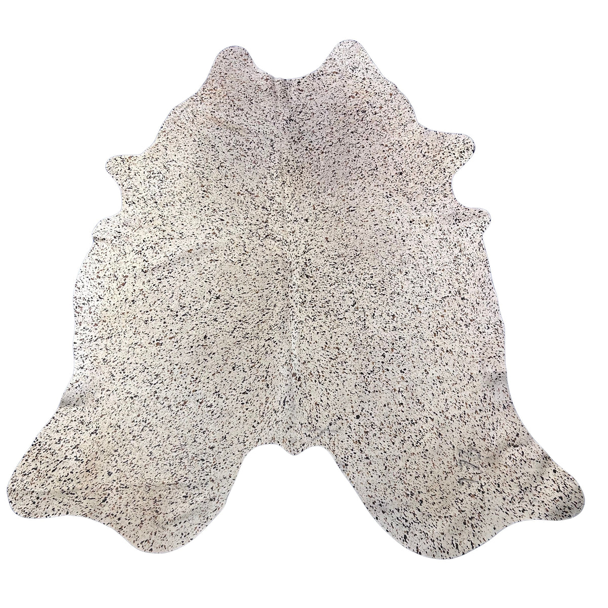 Salt & Pepper Tricolor Cowhide Rug (Fine Print/ big hide) Size: 8x7 feet Z-016