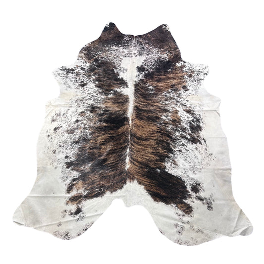 Gorgeous Brazilian Tricolor Cowhide Rug Size: 8x7 feet Z-047