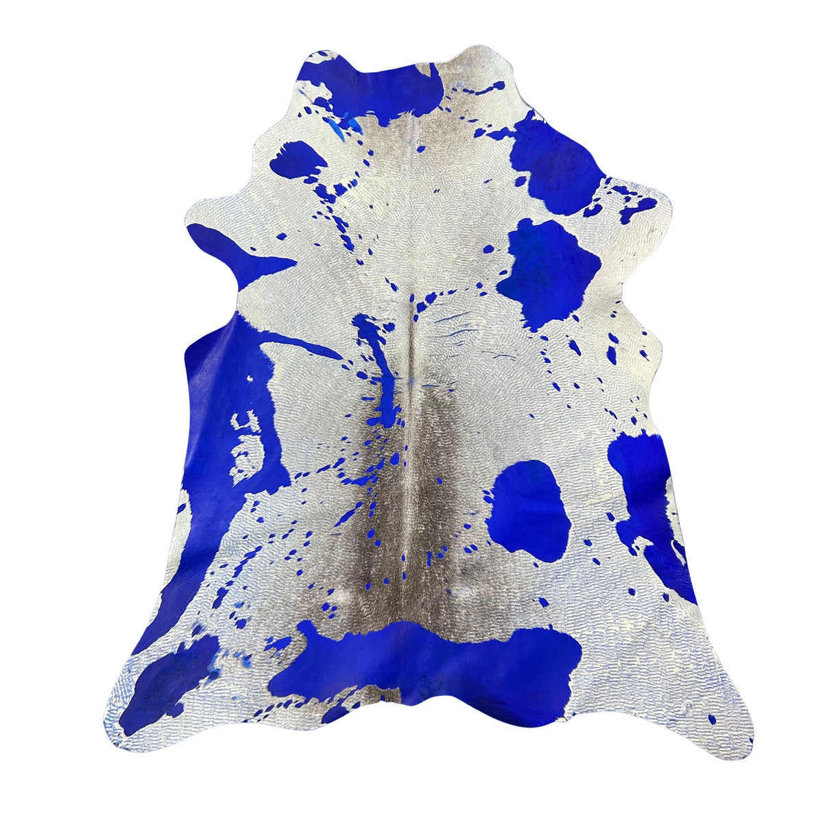 Dyed Blue Calf Skin with Acid Washed Size: 36x27" Z-068