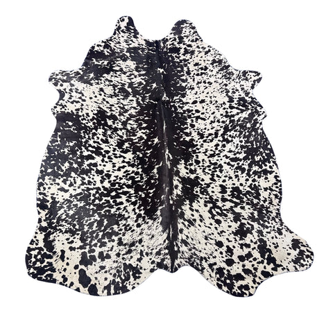 Salt & Pepper Printed Black and White Cowhide Rug Size: 7x5.5 feet Z-082