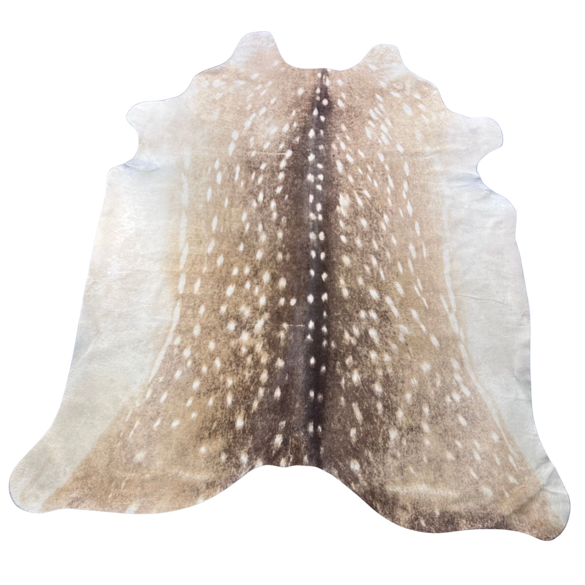 Axis Deer Printed Cowhide Rug (1 patch) Size: 7x6 feet Z-087