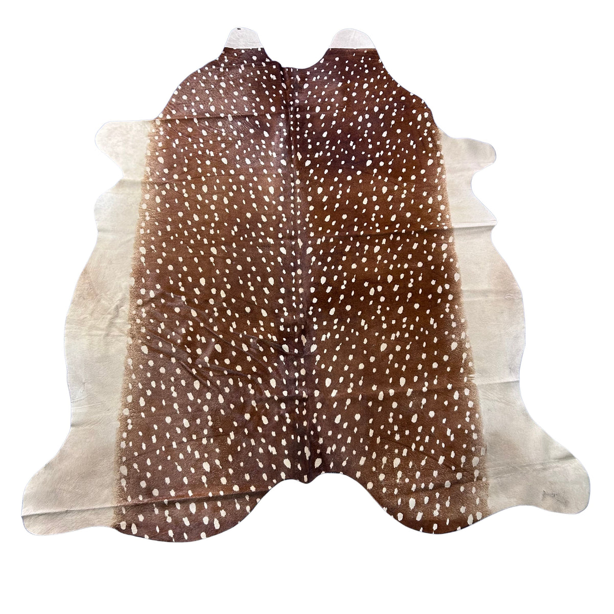 Axis Deer Print Cowhide Rug Size: 8x7 feet Z-134