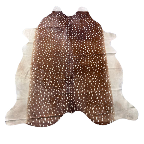 Axis Deer Print Cowhide Rug Size: 8x7 feet Z-134
