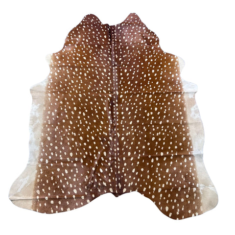 Axis Deer Print Cowhide Rug Size: 7.7x5.7 feet Z-136