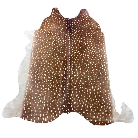 Axis Deer Printed Cowhide Rug Size: 8x6.5 feet Z-142