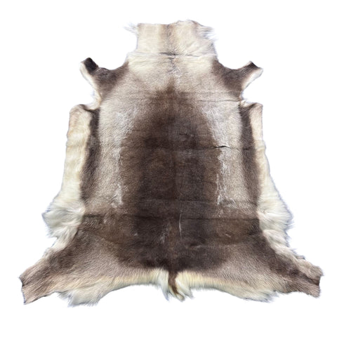 Reindeer Skin (White and Brown) Size: 57x48" Z-184