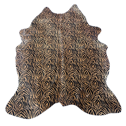 Baby Zebra Cowhide Rug Size: 7.2x5.5 feet Z-211