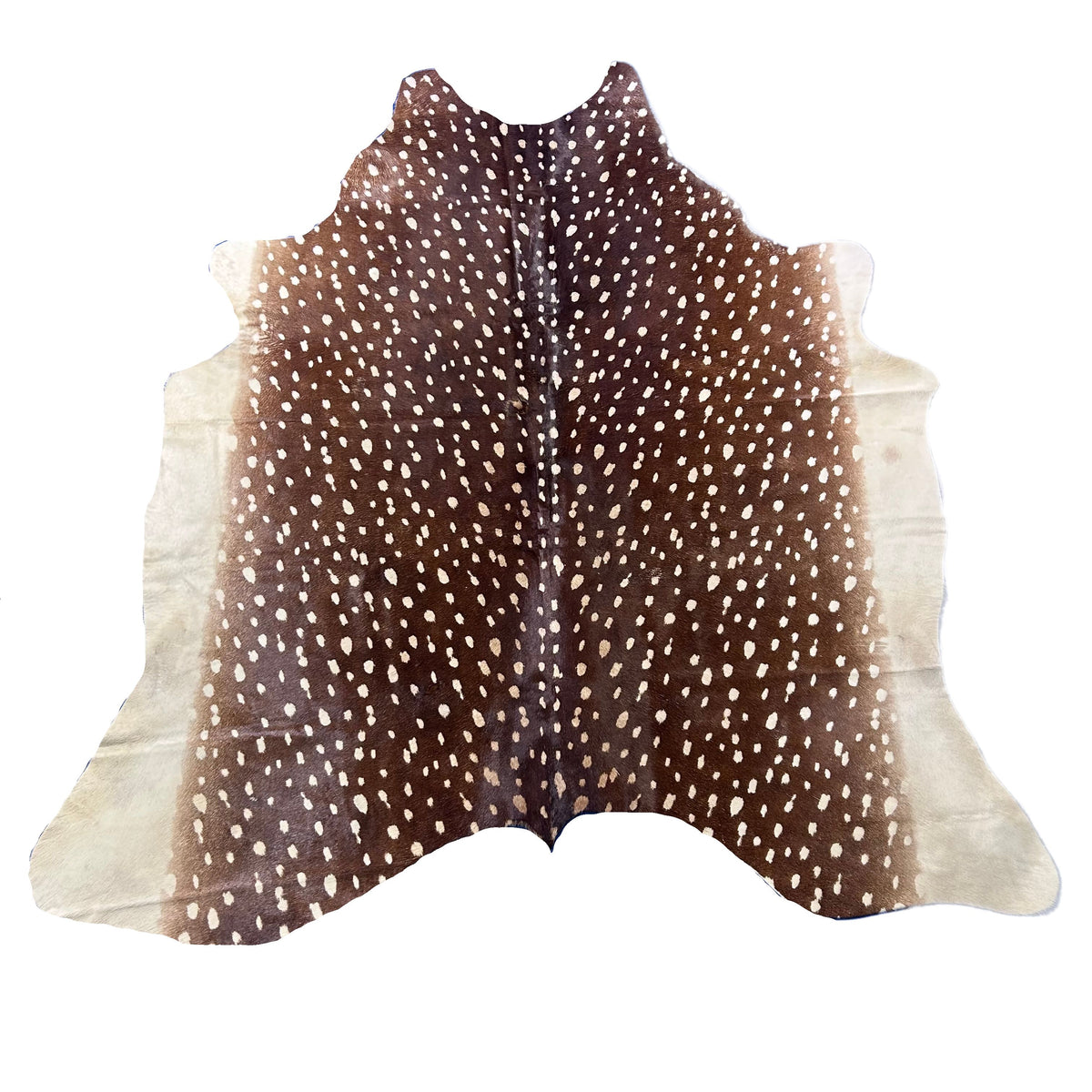 Axis Deer Print Cowhide Rug Size: 7x6 feet Z-220