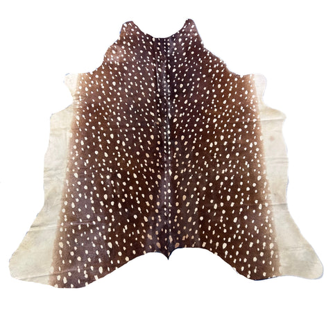 Axis Deer Print Cowhide Rug Size: 7x6 feet Z-220