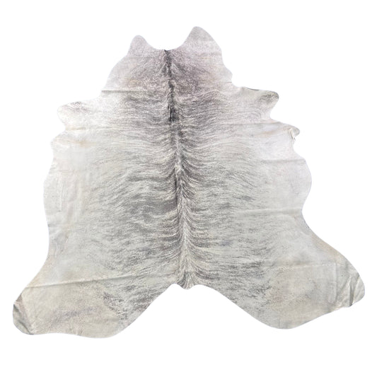 Grey Brindle Cowhide Rug (beige belly) Size: 8x7 feet Z-223