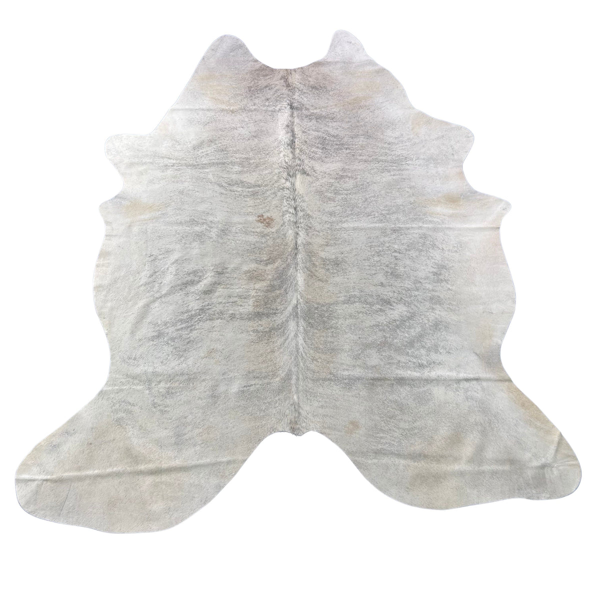 Light Grey Brindle Cowhide Rug (some beige mixed in) Size: 7x6 feet Z-224