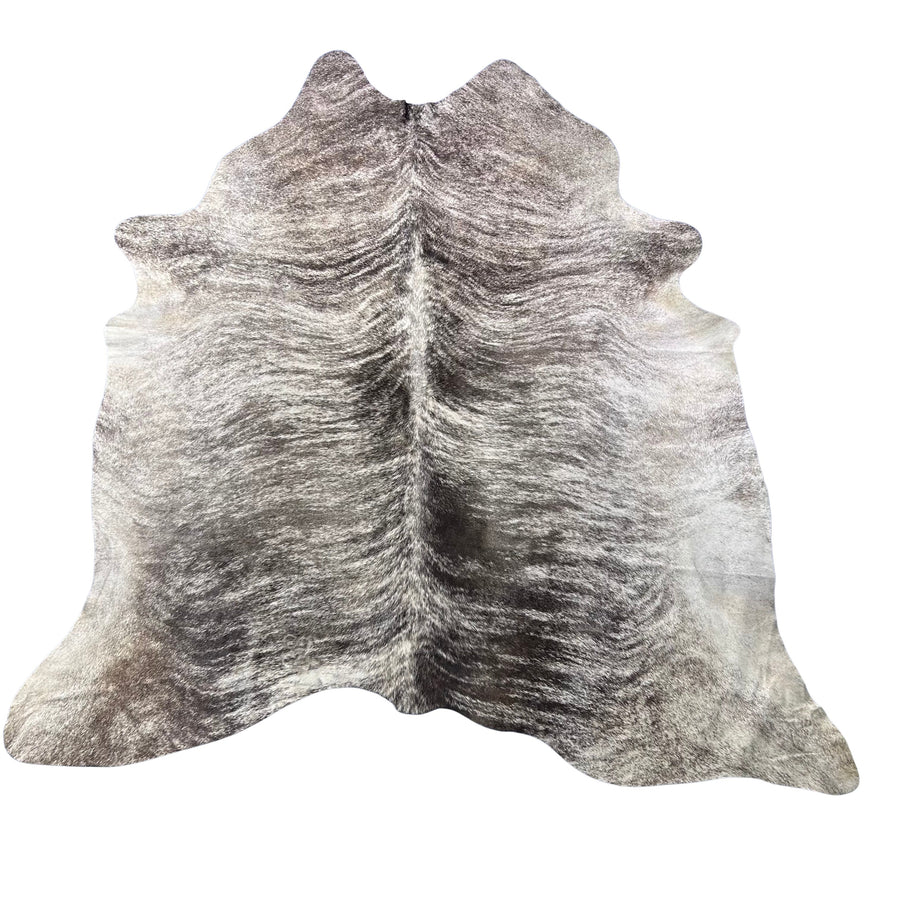 Grey Brindle Cowhide Rug Size: 8x7 feet Z-226