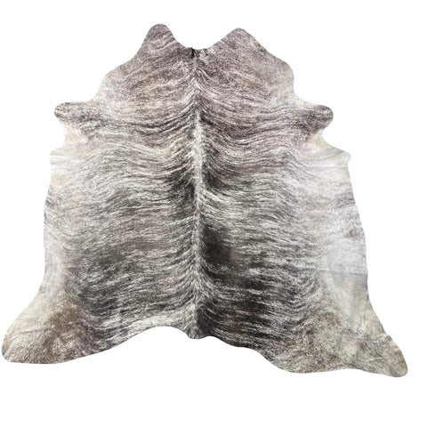 Grey Brindle Cowhide Rug Size: 8x7 feet Z-226