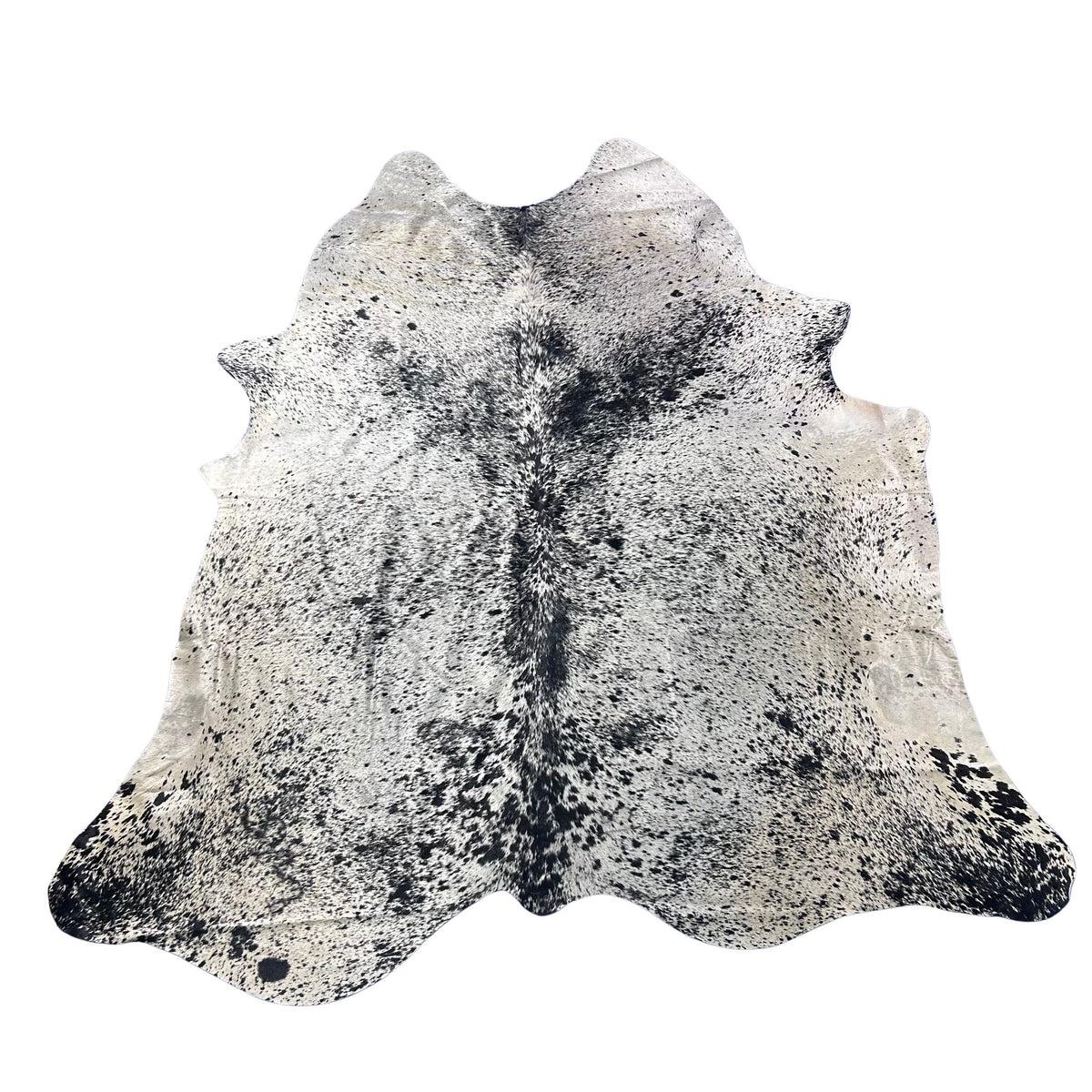 Salt & Pepper Black and White Cowhide Rug Size: 8x7.2 feet Z-273