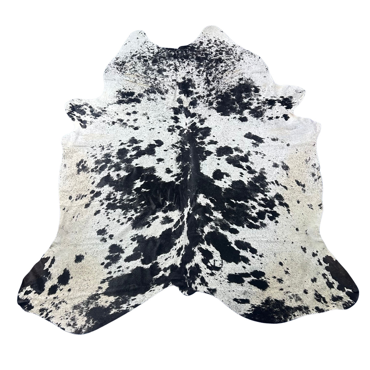 Salt & Pepper Black and White Cowhide Rug Size: 8x7 feet Z-274