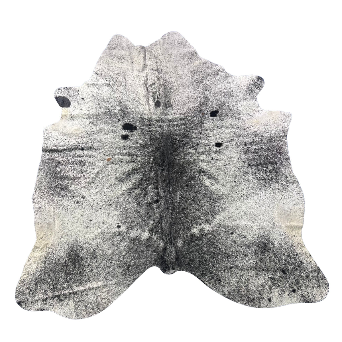 Salt & Pepper Black and White Cowhide Rug (has a hump) Size: 7.5x6.5 feet Z-275
