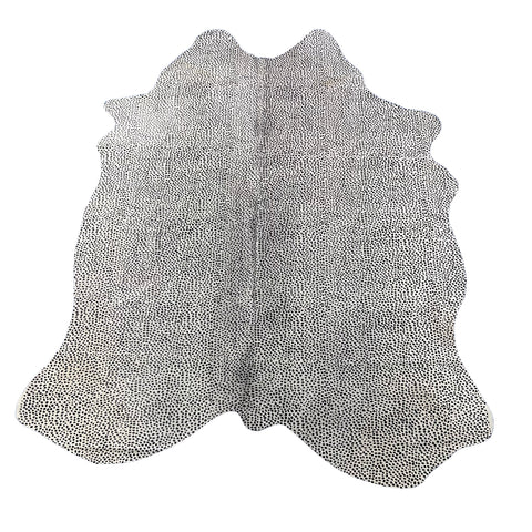 Cheetah on White/greyish Background Cowhide Rug Size: 7x6 feet Z-279