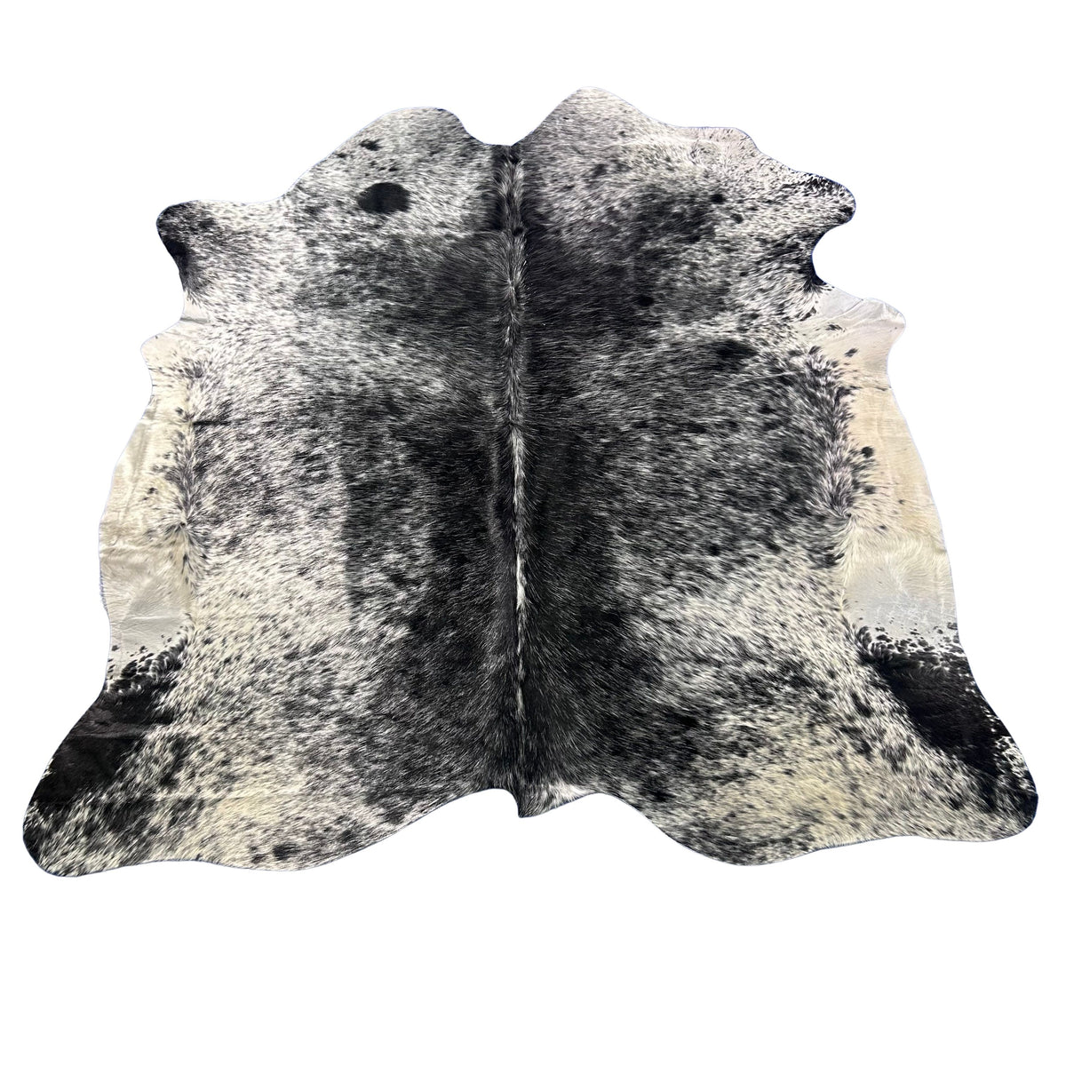 Salt & Pepper Black and White Cowhide Rug Size: 6.7x7 feet Z-283