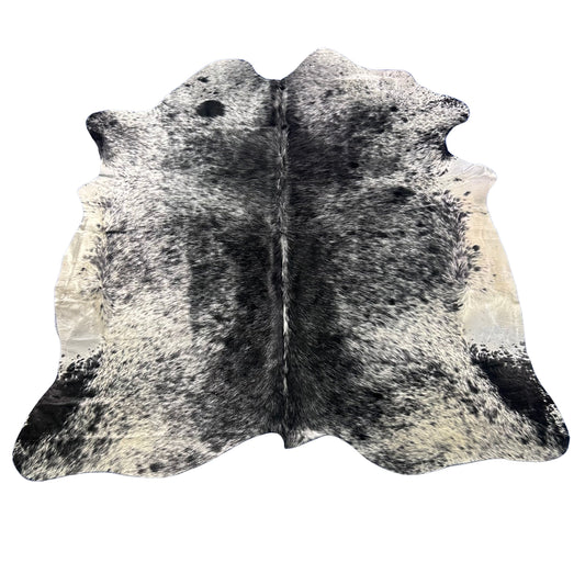Salt & Pepper Black and White Cowhide Rug Size: 6.7x7 feet Z-283