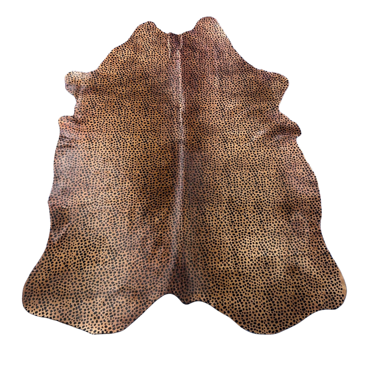 Cheetah Print Cowhide Rug (background is a bit darker) Size: 7x5.5 feet Z-286
