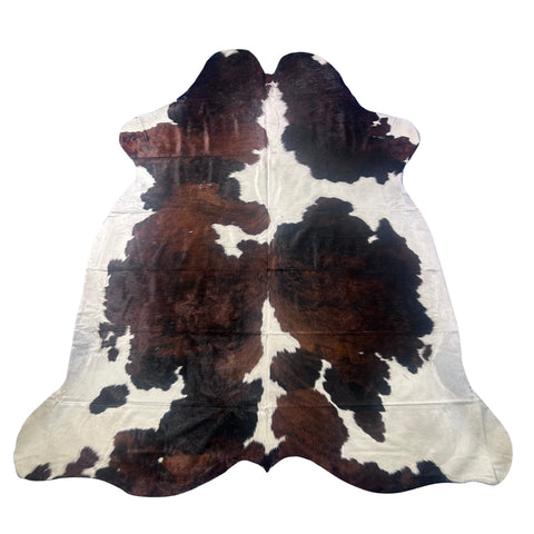 Tricolor Cowhide Rug (huge size) Size: 8.2x7.2 feet Z-305