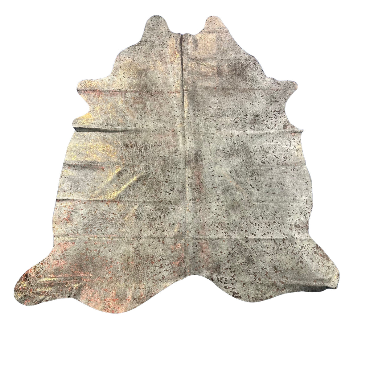 Rose Gold Cowhide Rug Size: 8x6.5 feet Z-309