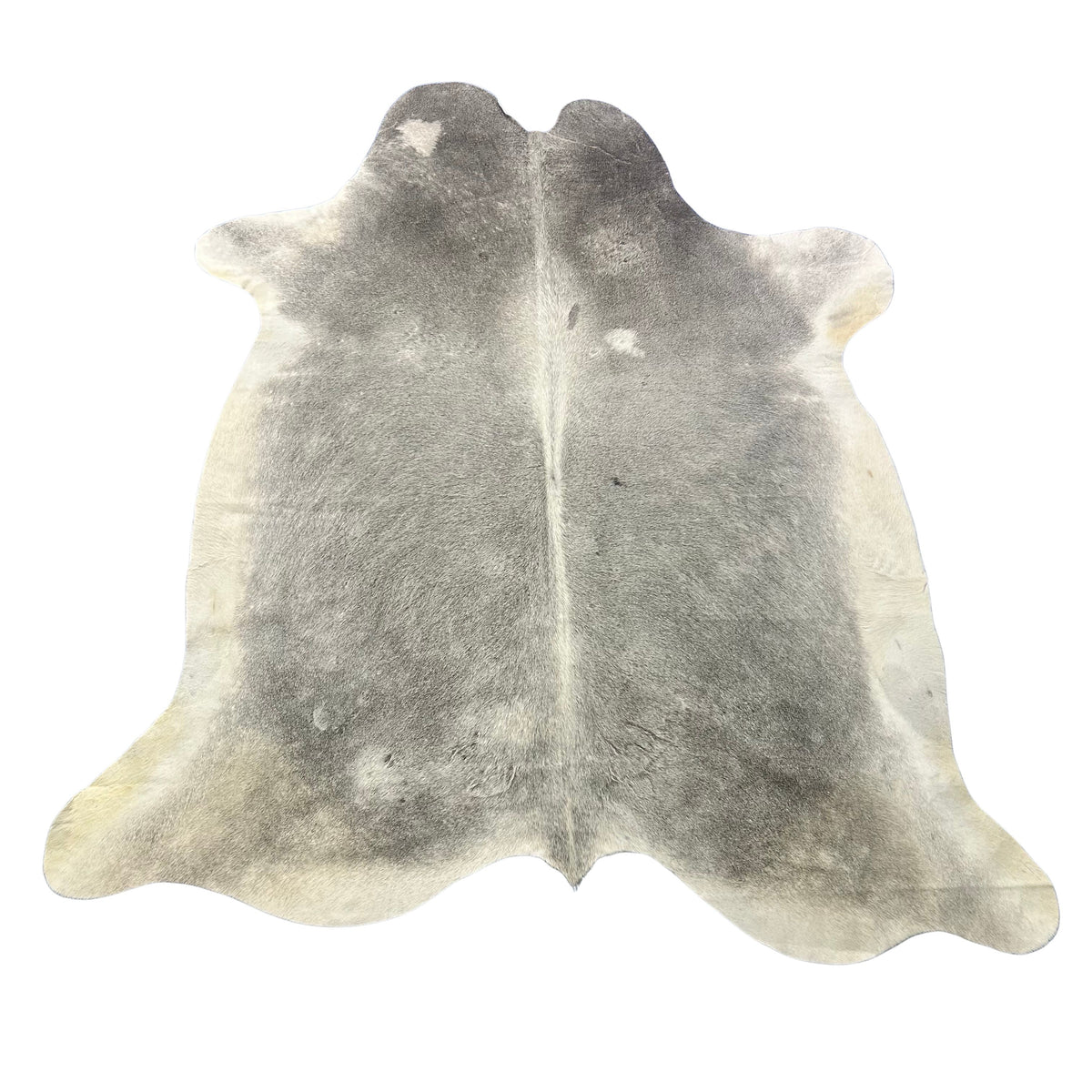 Natural Grey Cowhide Rug Size: 7x6 feet Z-313
