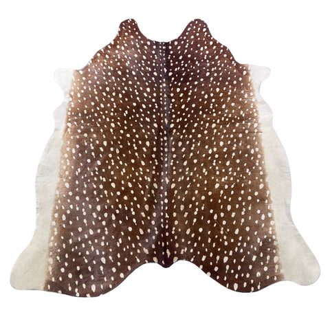 Axis Deer Print Cowhide Rug Size: 7x6 feet Z-334
