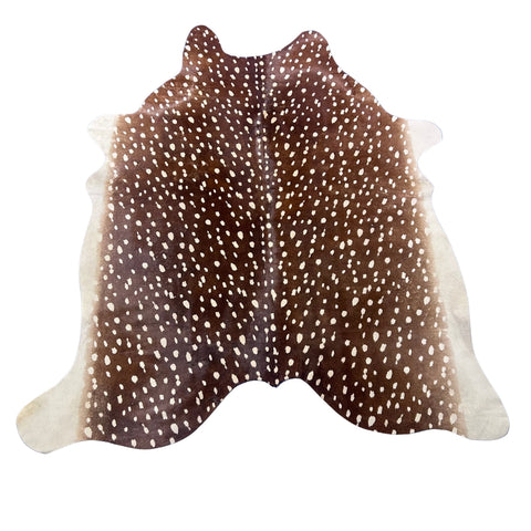 Axis Deer Print Cowhide Rug Size: 7x6 feet Z-336