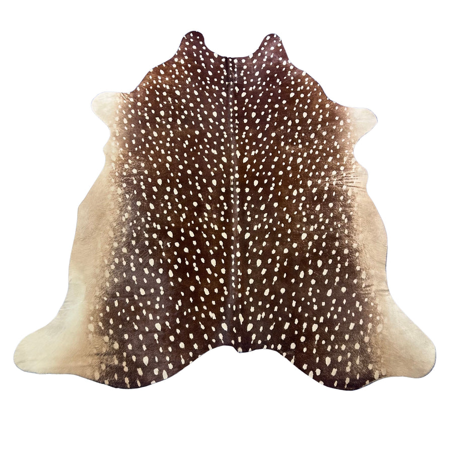 Axis Deer Print Cowhide Rug Size: 7x6 feet Z-337