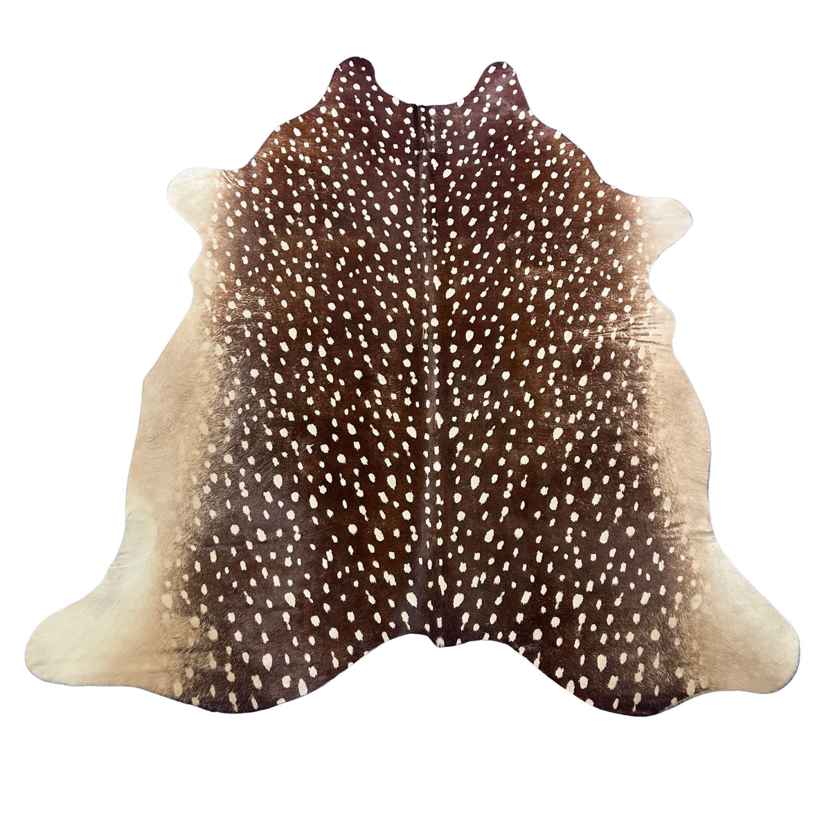 Axis Deer Print Cowhide Rug Size: 7x6 feet Z-337