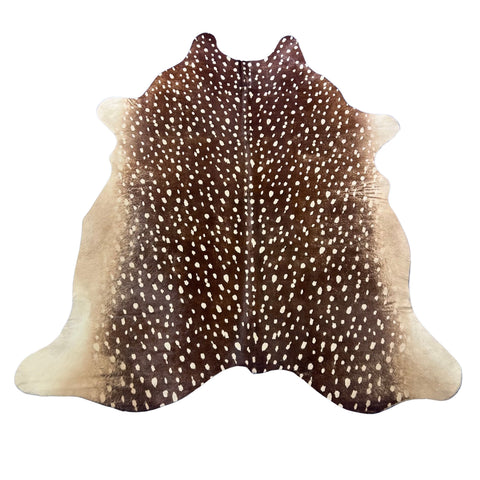 Axis Deer Print Cowhide Rug Size: 7x6 feet Z-337