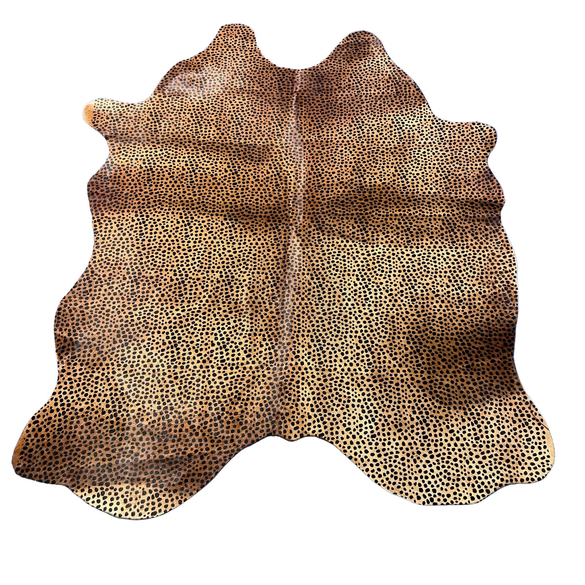 Cheetah Print Cowhide Rug Size: 7x6 feet Z-341