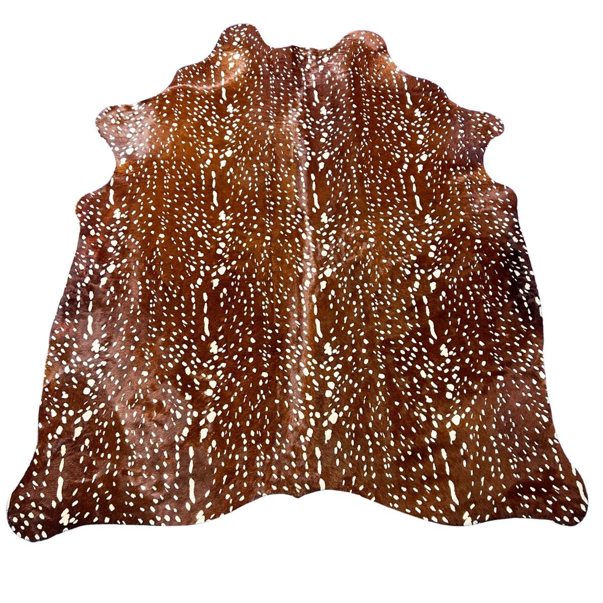 Axis Deer Cowhide Rug Size: 7x6 feet Z-372