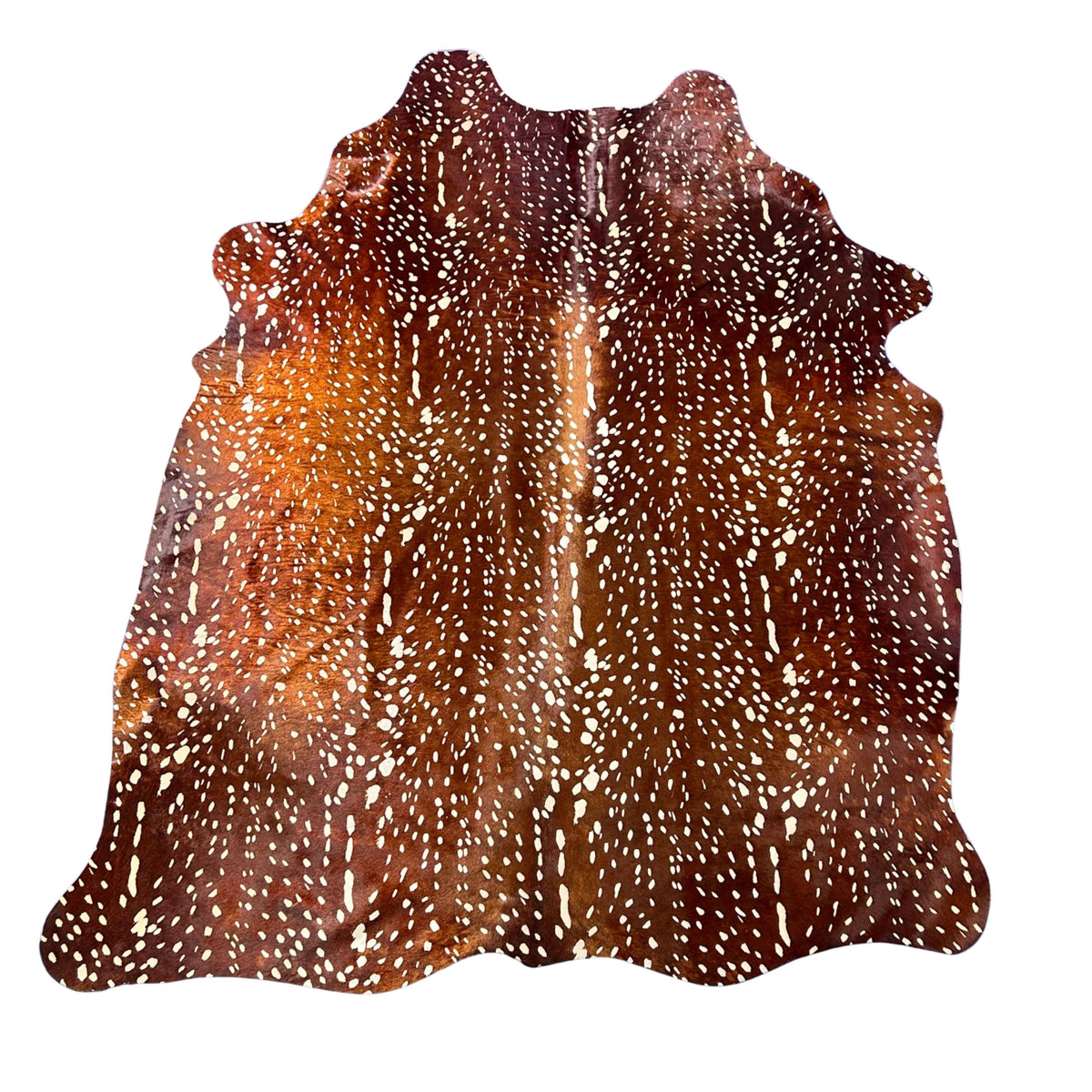 Axis Deer Cowhide Rug Size: 7x6 feet Z-373