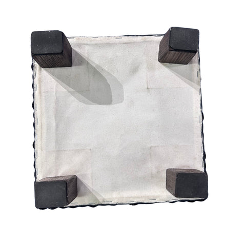 Real Zebra Skin Ottoman Cube 9 H X 13 X 13" Zebra Skin Hair-on Foot Stool