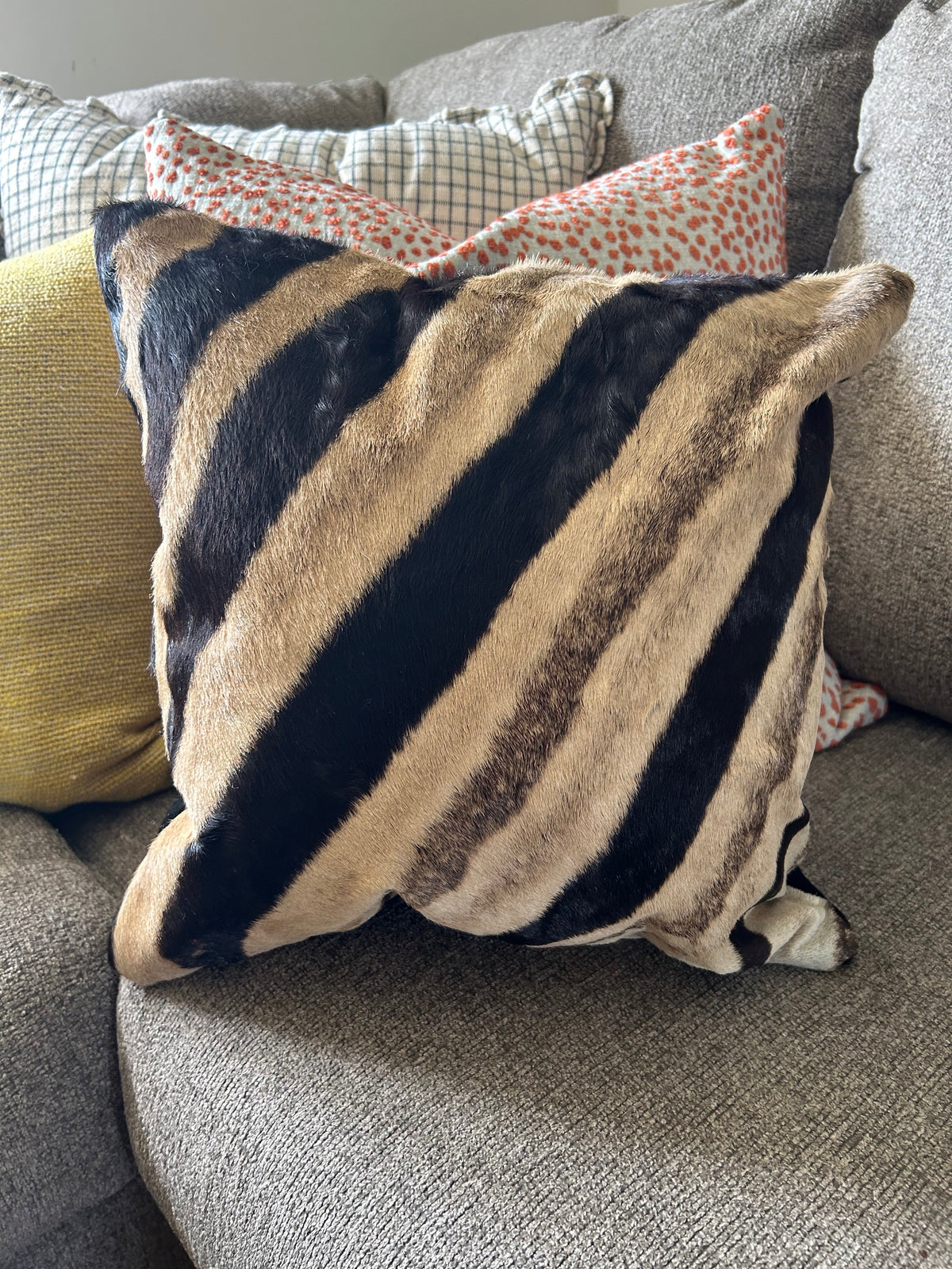 Zebra Pillow 17X17" # 11