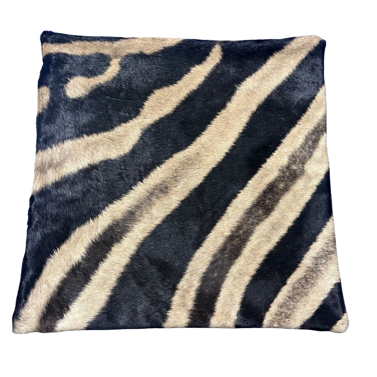 Real Zebra Skin Pillow Cover 17X17" #6