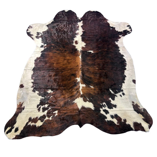 Tricolor Cowhide Rug (huge size) Size: 8x7 feet Z-308
