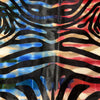 Crazy Zebra Print Cowhide Rug Size: 8x7 feet D-627