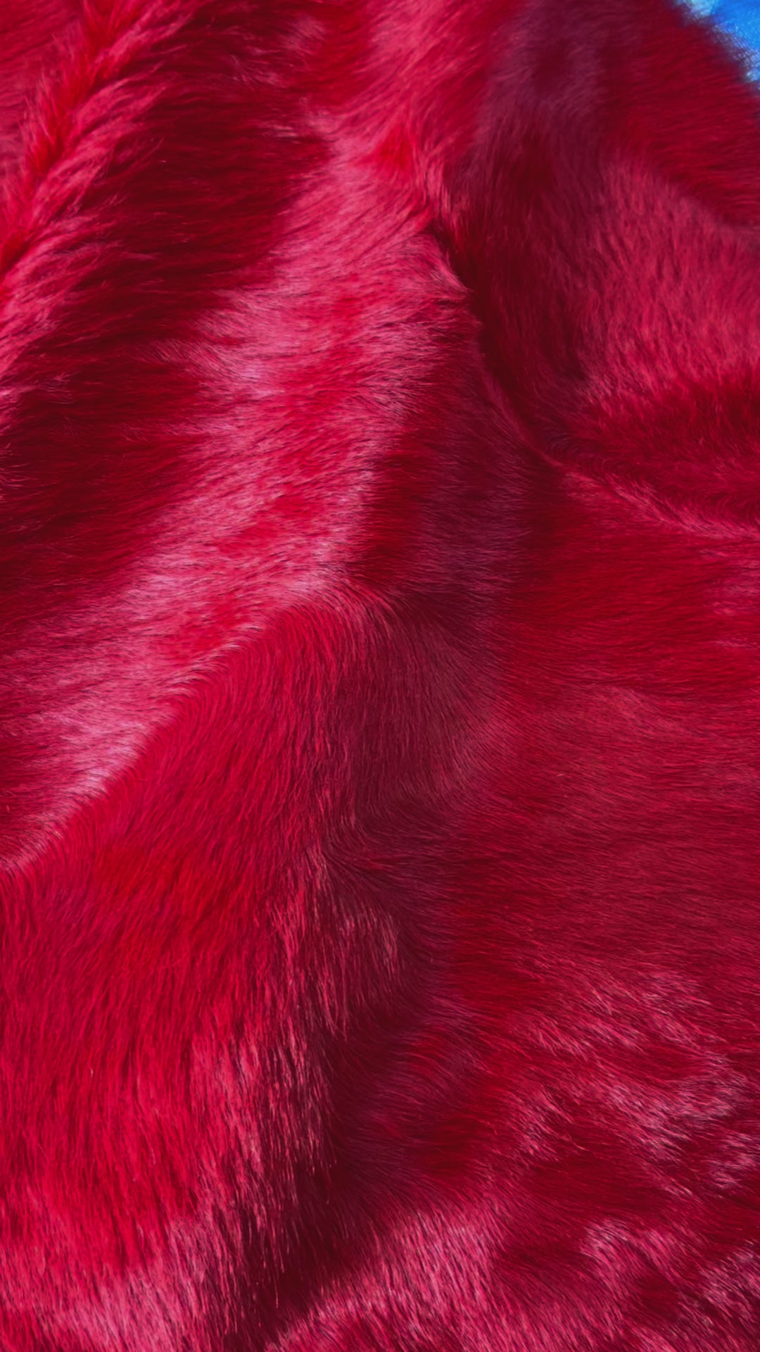 Dyed Red Cowhide Rug Size: 8.2x7 feet D-362