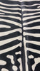 African Zebra Print Cowhide Rug Size: 7x6 feet Z-239